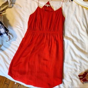 100% silk Madewell dress with pockets